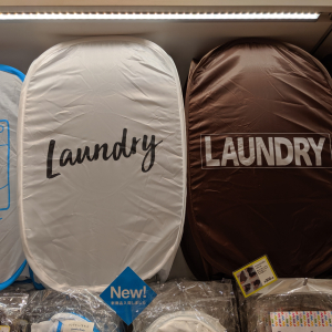 【3COINS】の「ランドリーバスケット」がおしゃれすぎる♡洗濯物はぜ～んぶこの中に入れちゃえ♪