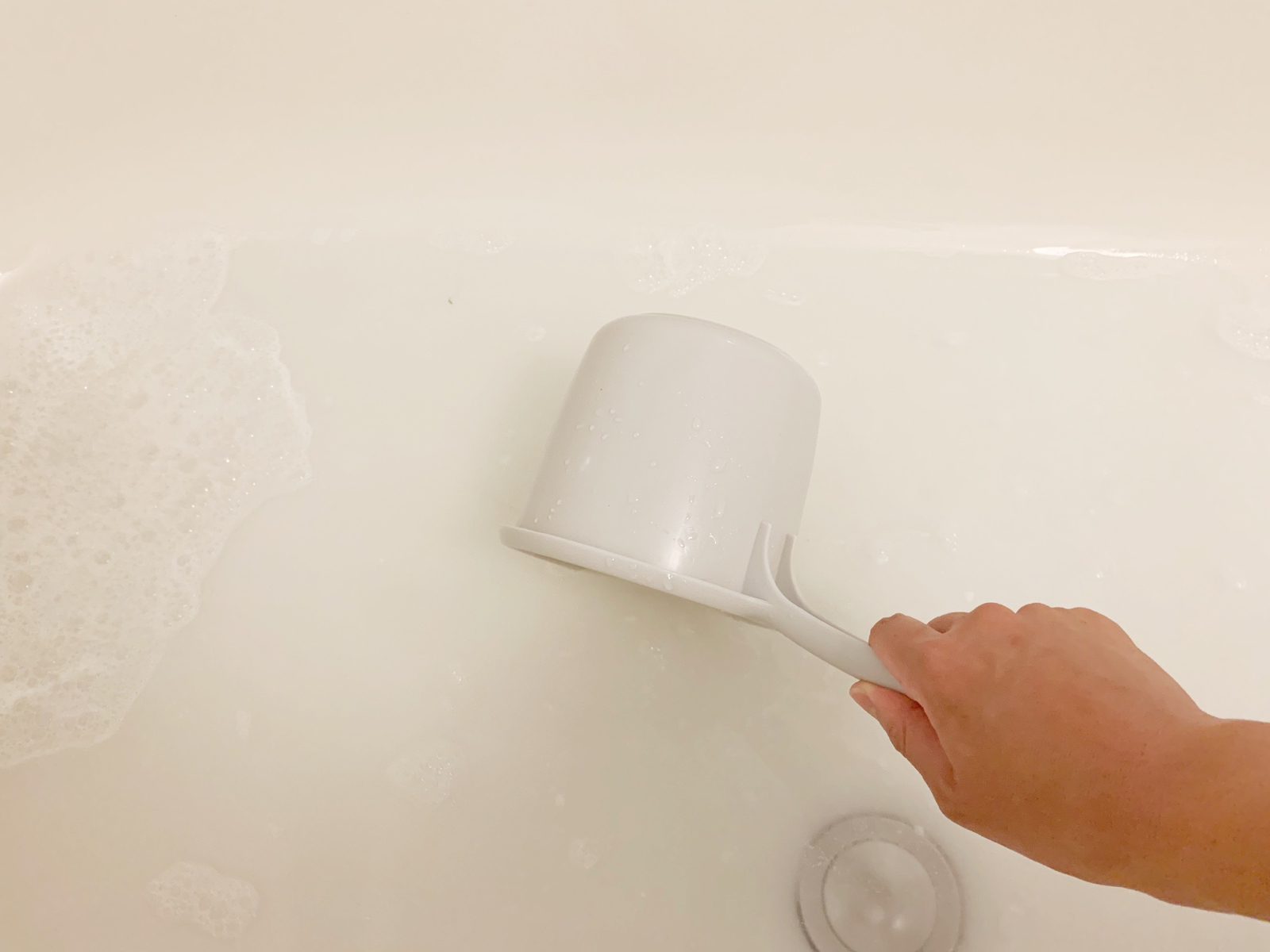 浴槽でのバスタオルのオキシ漬けの方法