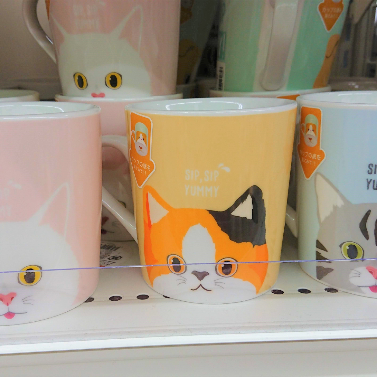  【ダイソー】猫＆犬柄の「ノーズマグカップ」がかわいすぎ♡じつは底面にある仕掛けが…！？ 