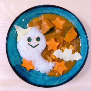 【ハウス食品公式レシピ】ハロウィンに「おばけのかぼちゃカレー」を作ろう！簡単で可愛くて美味しい！