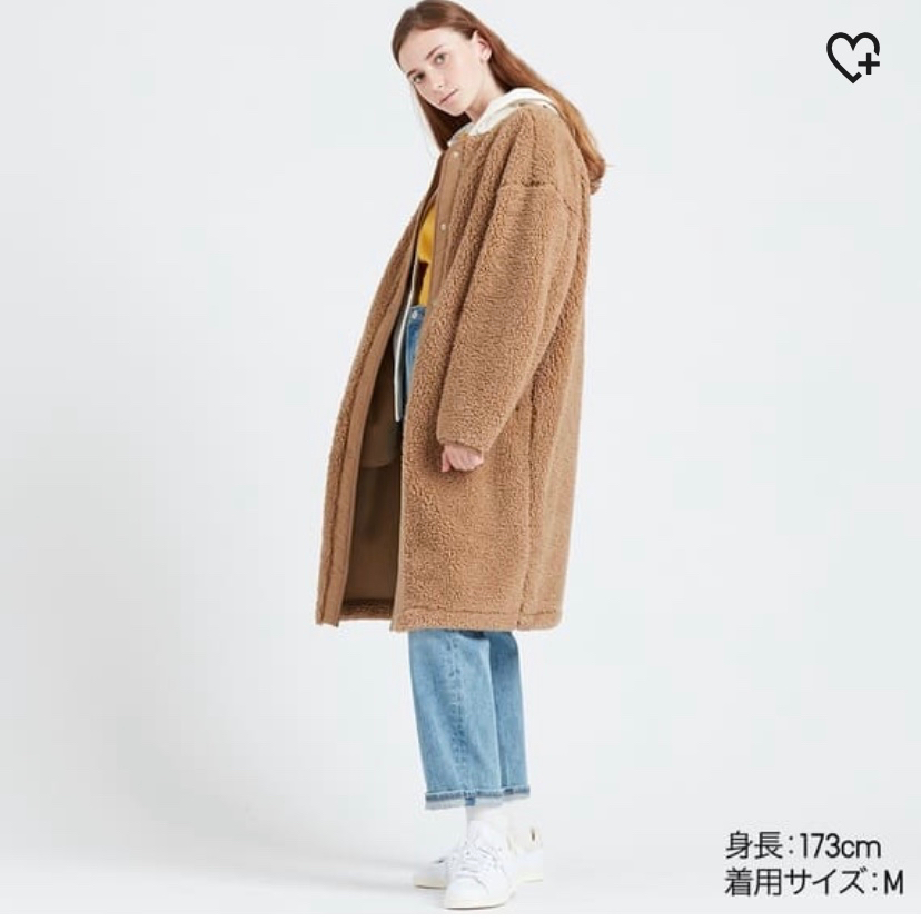 ユニクロ ふわふわで暖かい ボアフリースコート がまさかの1290円に値下げ中 店舗に急げ