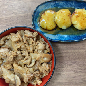 【行ったつもりでおうちご飯・北海道飯２品】ボリュームたっぷり"豚丼"がなまら（とても）ウマい