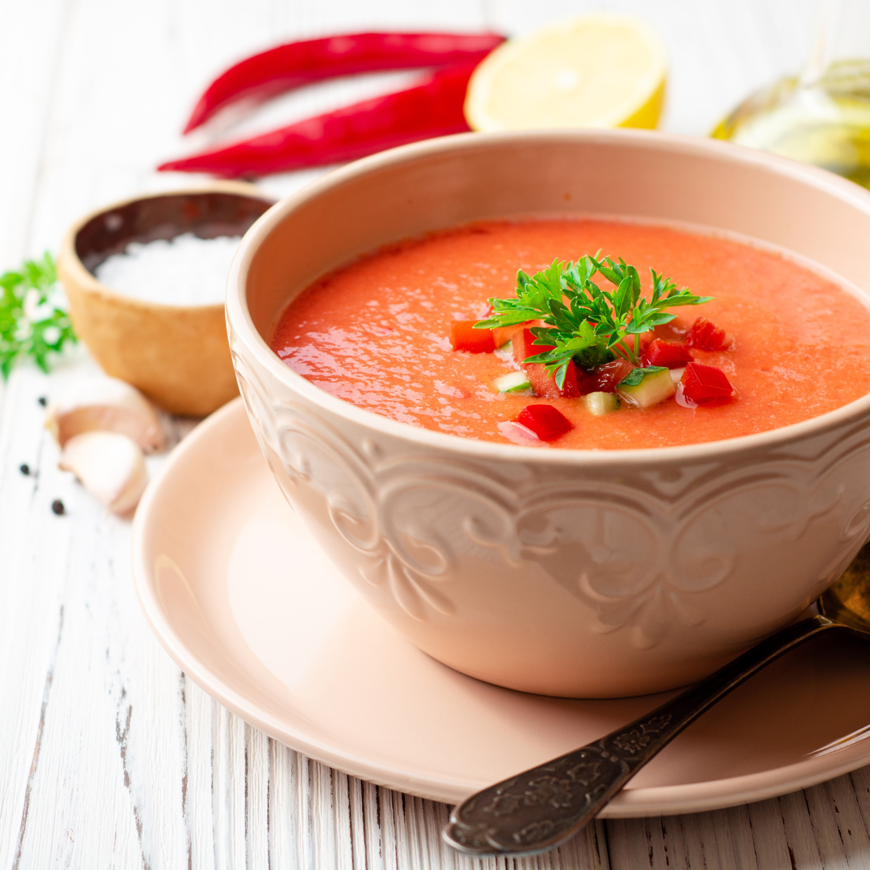  冷製トマトスープ 