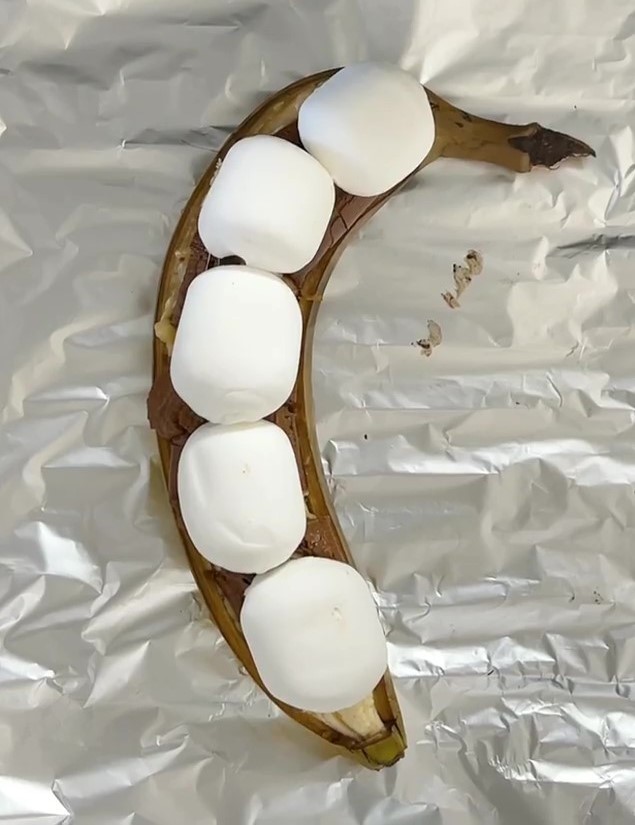 焼きチョコバナナマシュマロ