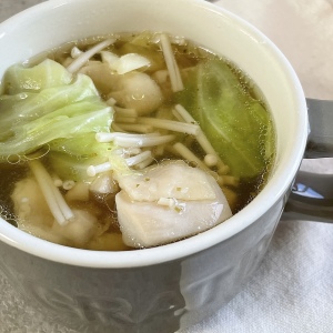 【プチっと鍋活用レシピ】電子レンジで簡単！10分で作れる「鶏肉とキャベツの柚子胡椒スープ」