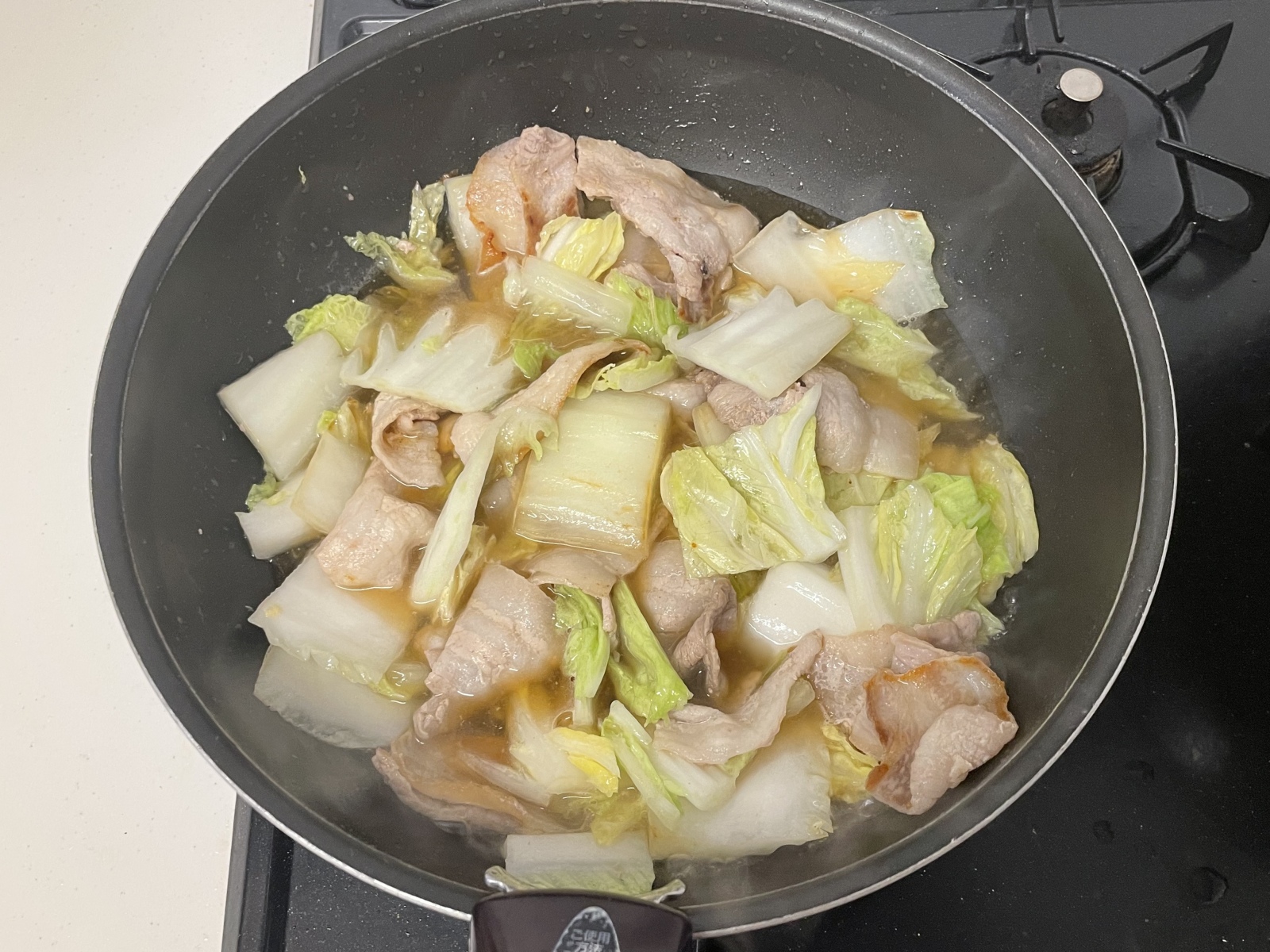 豚バラと白菜のうま煮丼