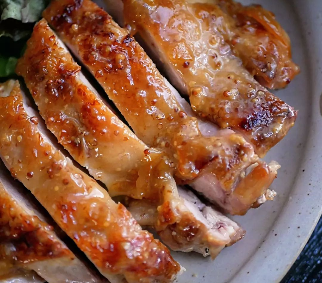 鶏肉のマーマレードマスタード焼き