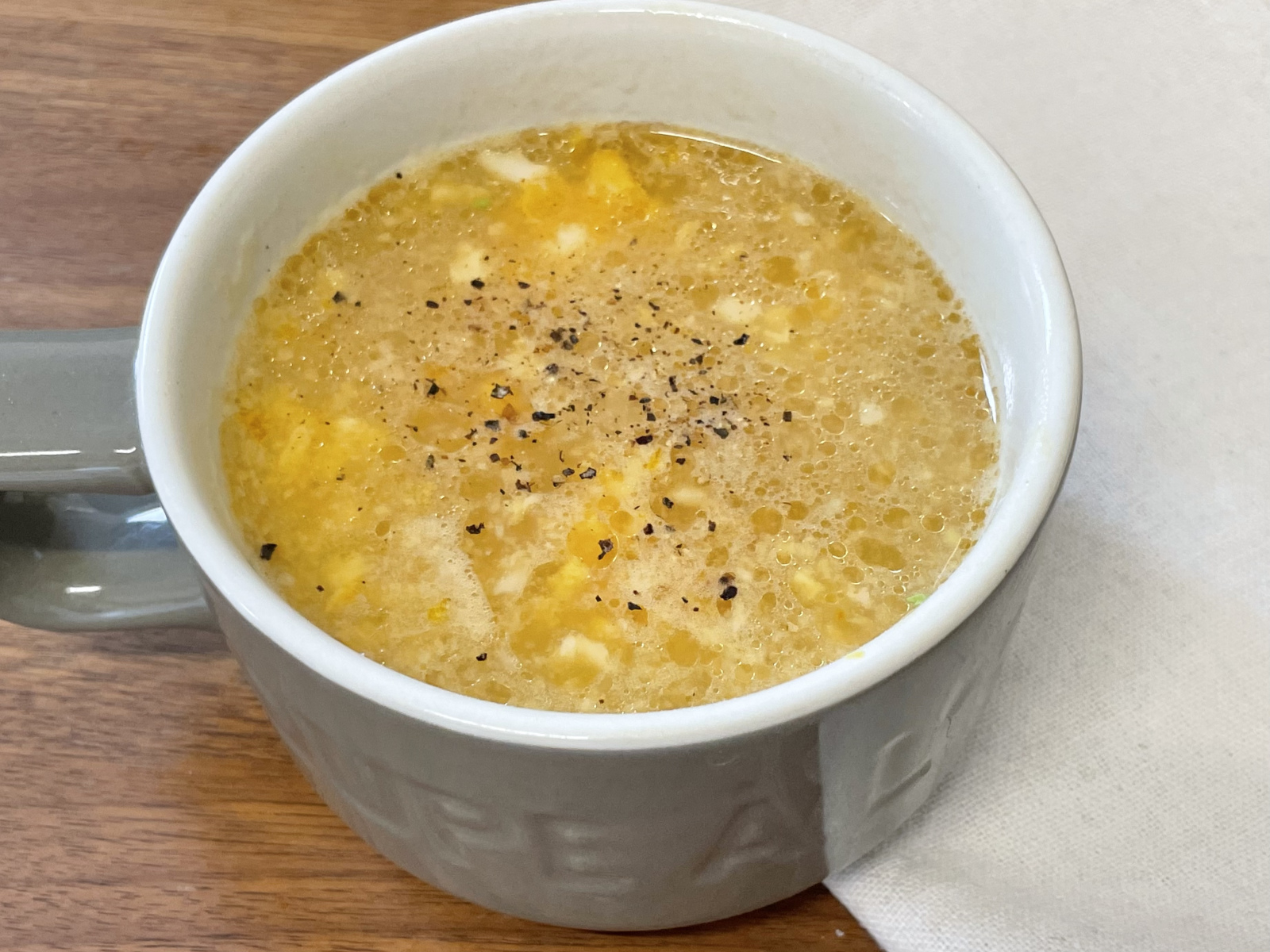 中華風ふわふわ卵のコーンスープ