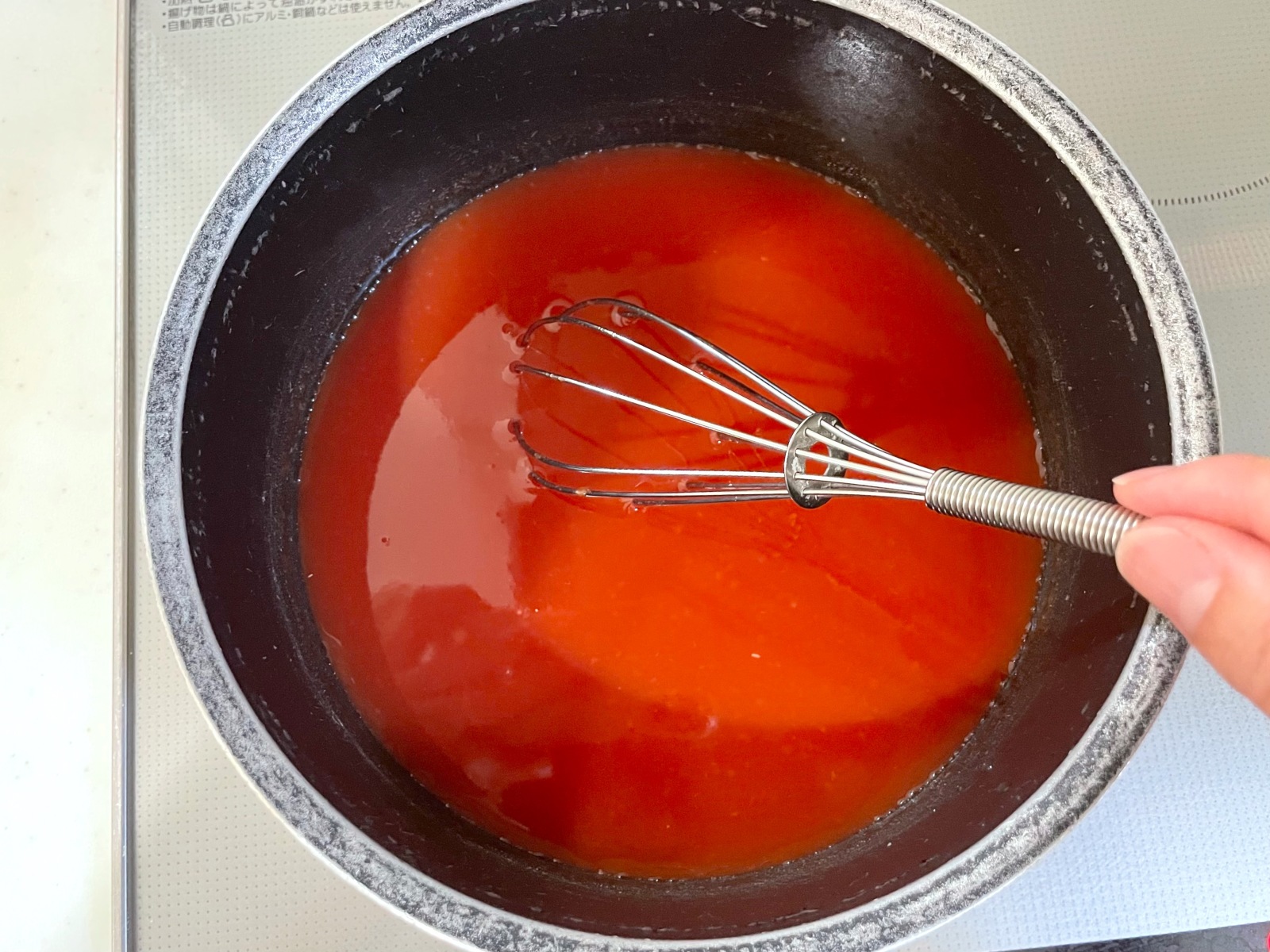 「トマト缶ゼリー」作り方1