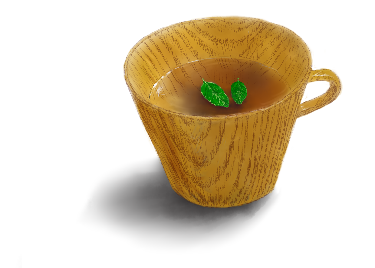 木のカップ