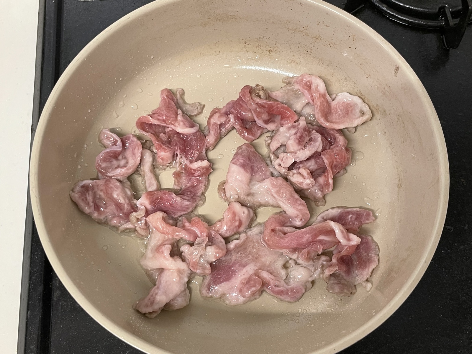 豚こま肉の照り焼き