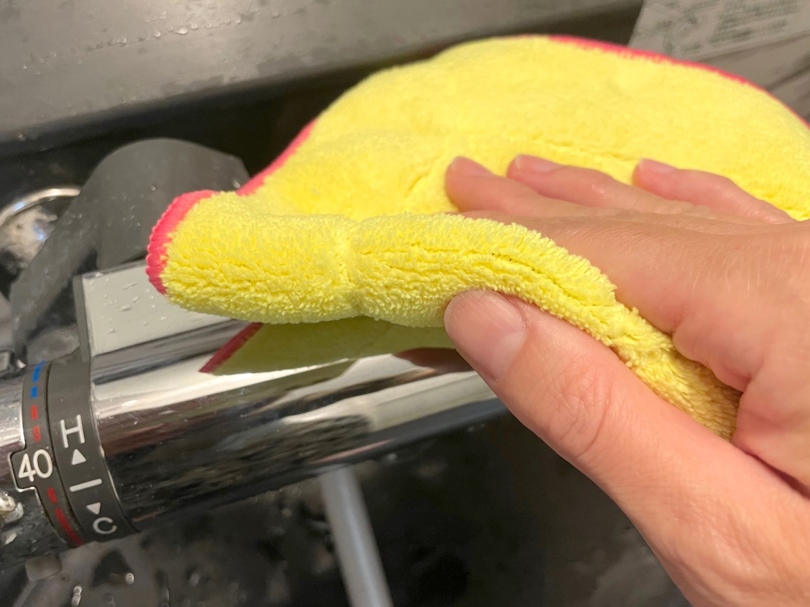 お風呂の蛇口「クエン酸パック」掃除方法3