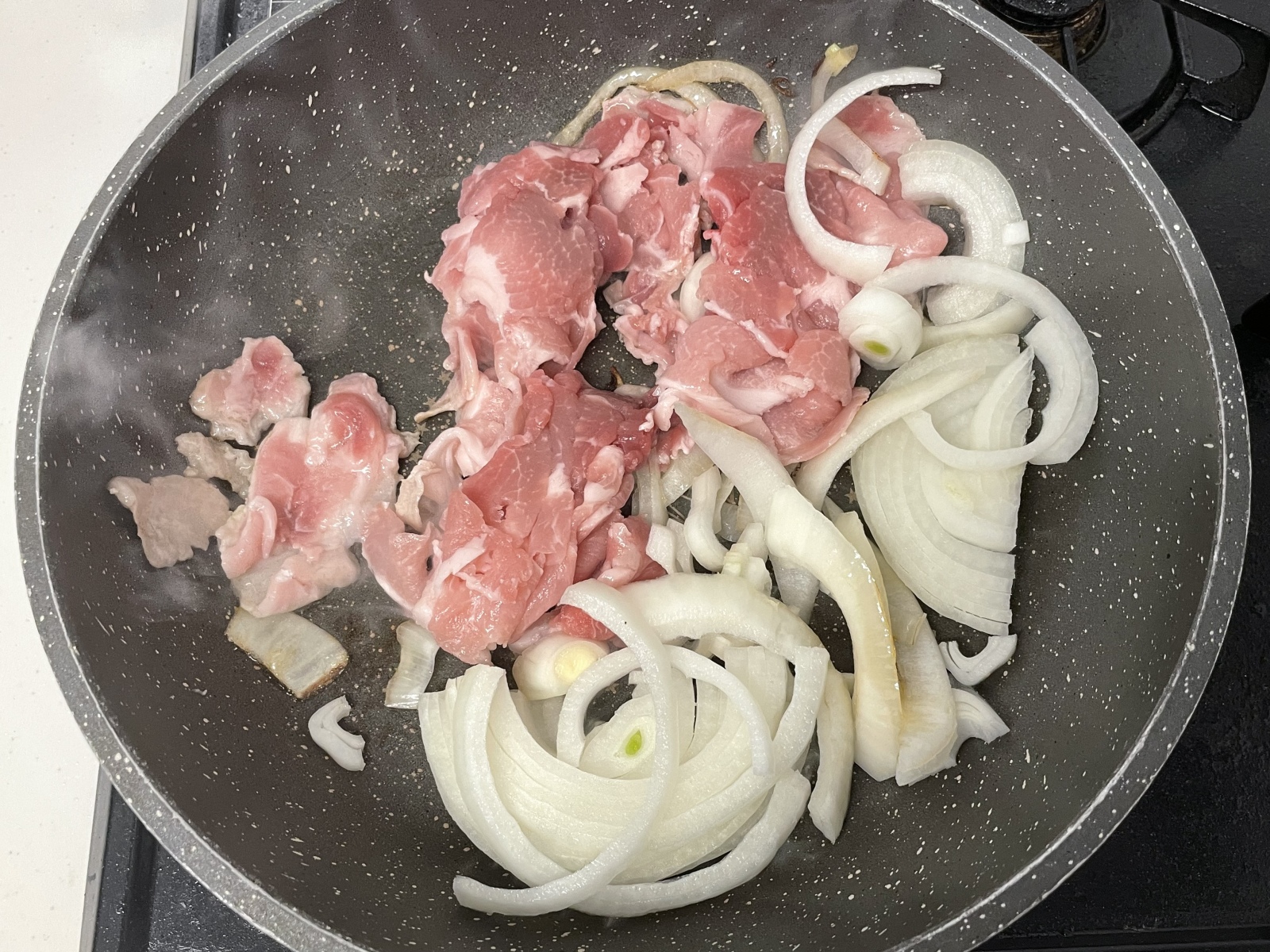 豚こまの味噌生姜焼き