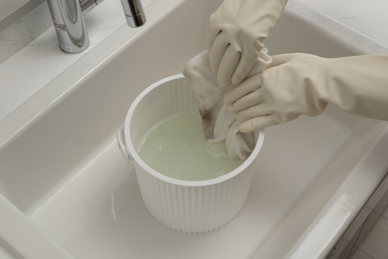 お湯を使うことで洗剤の洗浄効果も高まります
