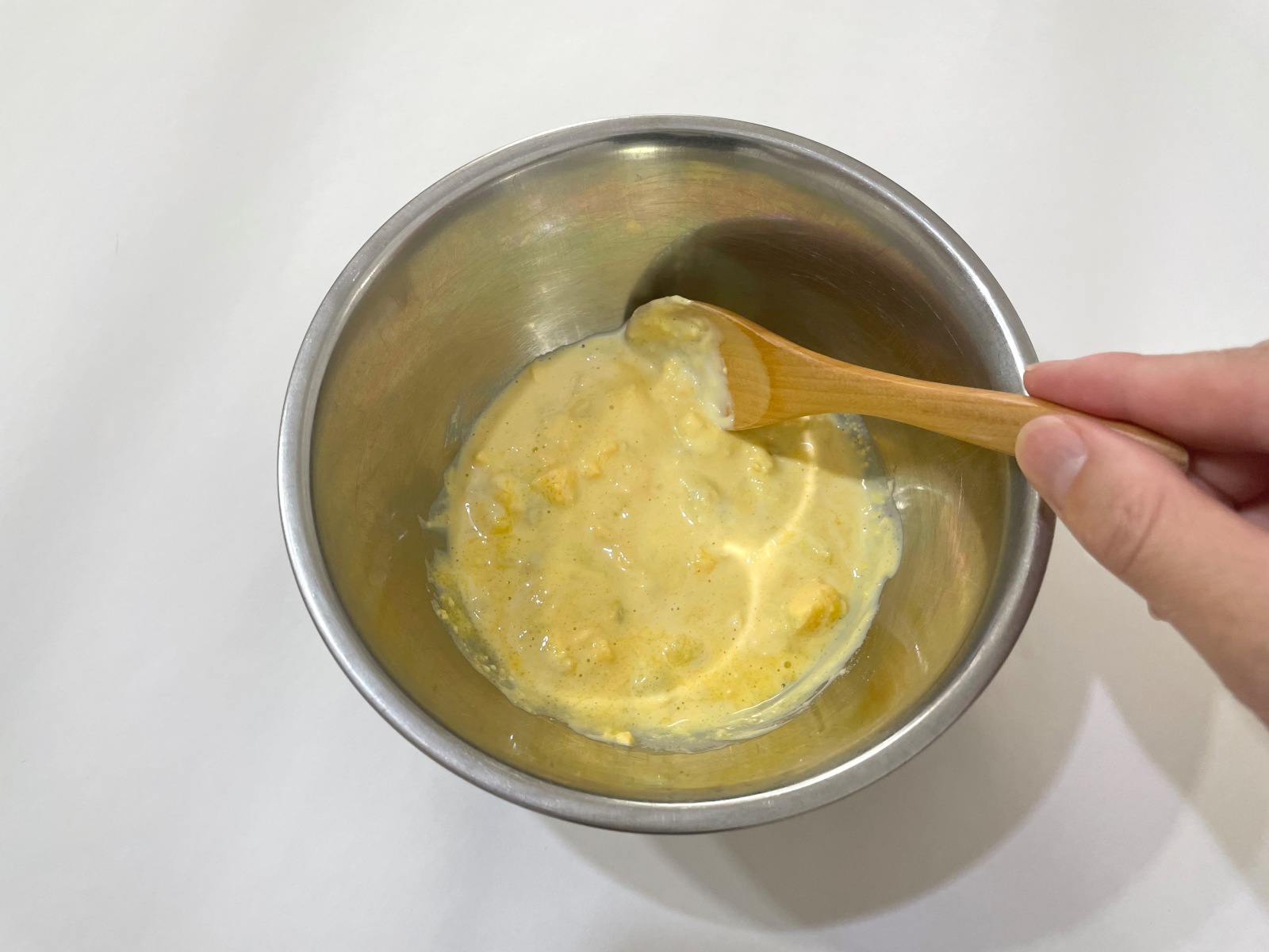 「クリーミーな卵マカロニサラダ」作り方3
