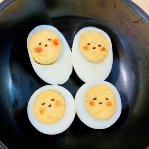 いつもの「ゆで卵」にほっこりかわいい顔を描く方法。お弁当にピッタリ！