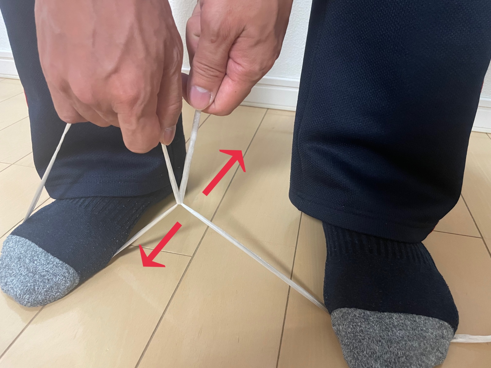 ハサミを使わずにビニール紐を切る方法4