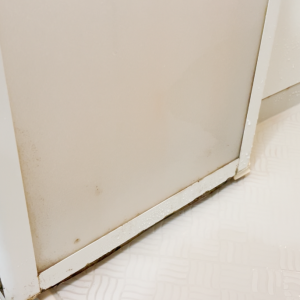 「浴室ドア」の“カビ・黒ずみ汚れ”を残さずごっそり落とす方法【キッチン泡ハイターの掃除活用術】