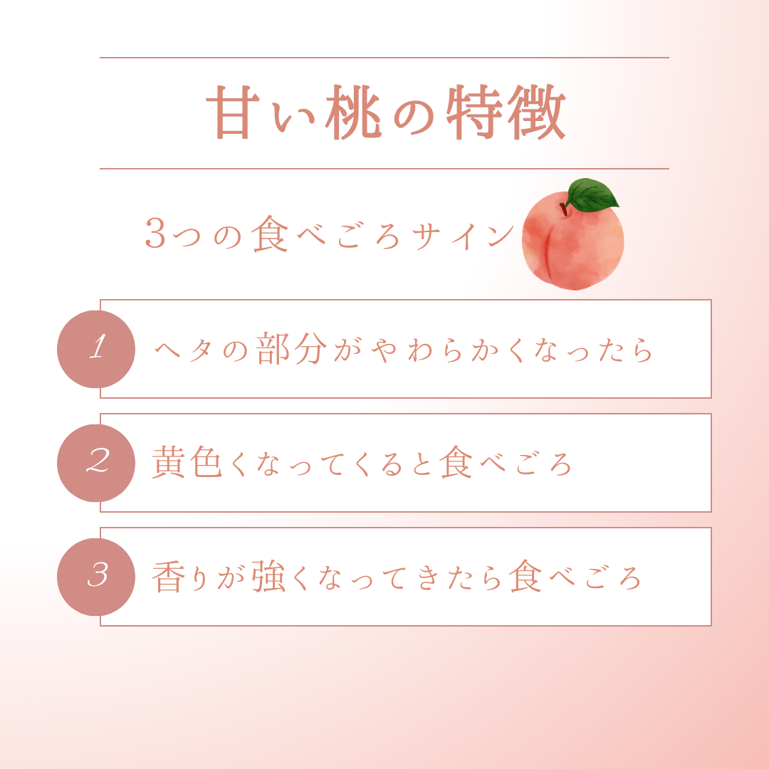 桃の特徴