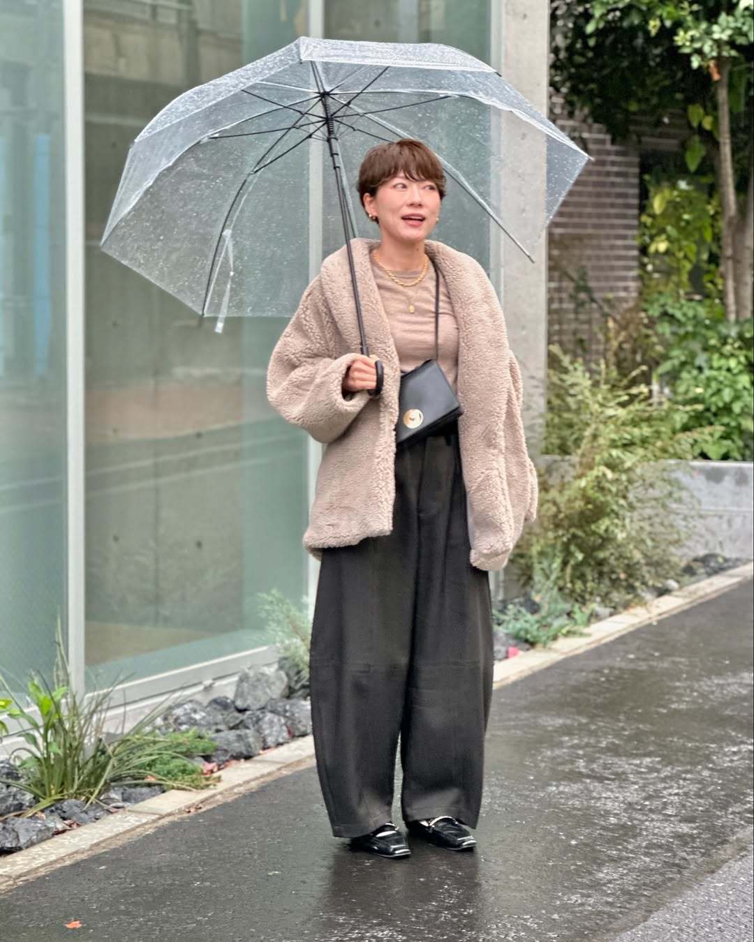 着ぶくれしない！「ボアコート」をおしゃれに着こなすワザ【アラフォー