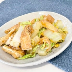 「白菜」と「油揚げ」の組み合わせは味噌汁だけじゃない！食物繊維たっぷりで腸がよろこぶ健康レシピ