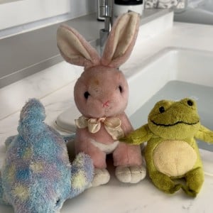 型崩れが心配…。お気に入りの「ぬいぐるみ」の正しい洗濯術「ふわふわになった！」「コツがあるんだ」