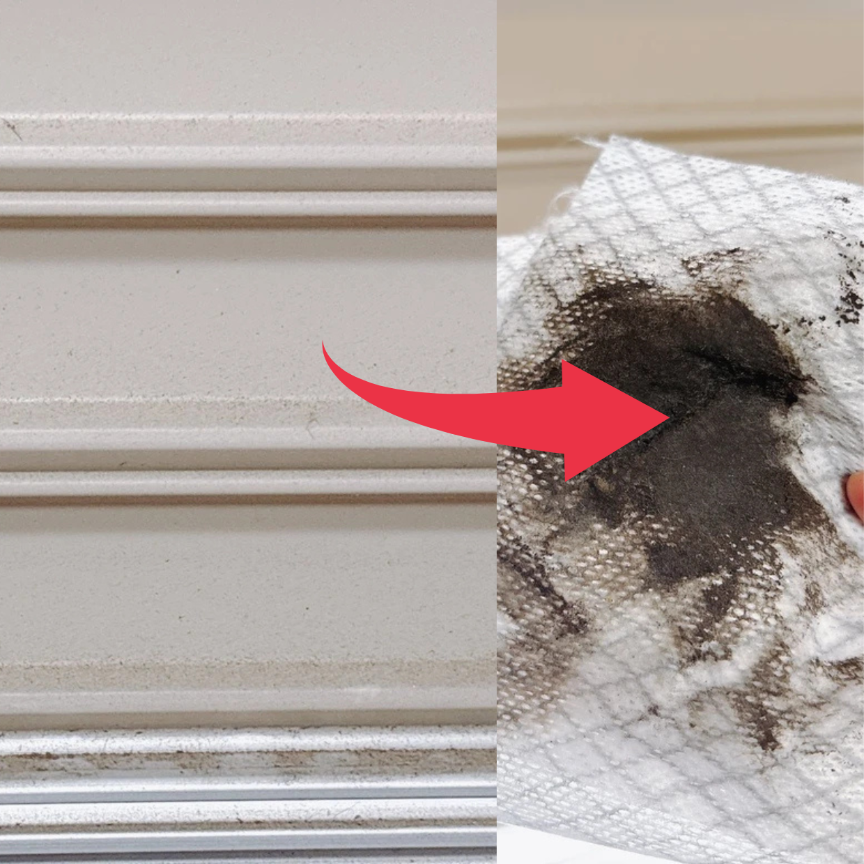  驚くレベルで汚れてる…！「シャッター裏の汚れ」を落とす簡単掃除術「ごっそり落ちる！」「ピカピカ」 