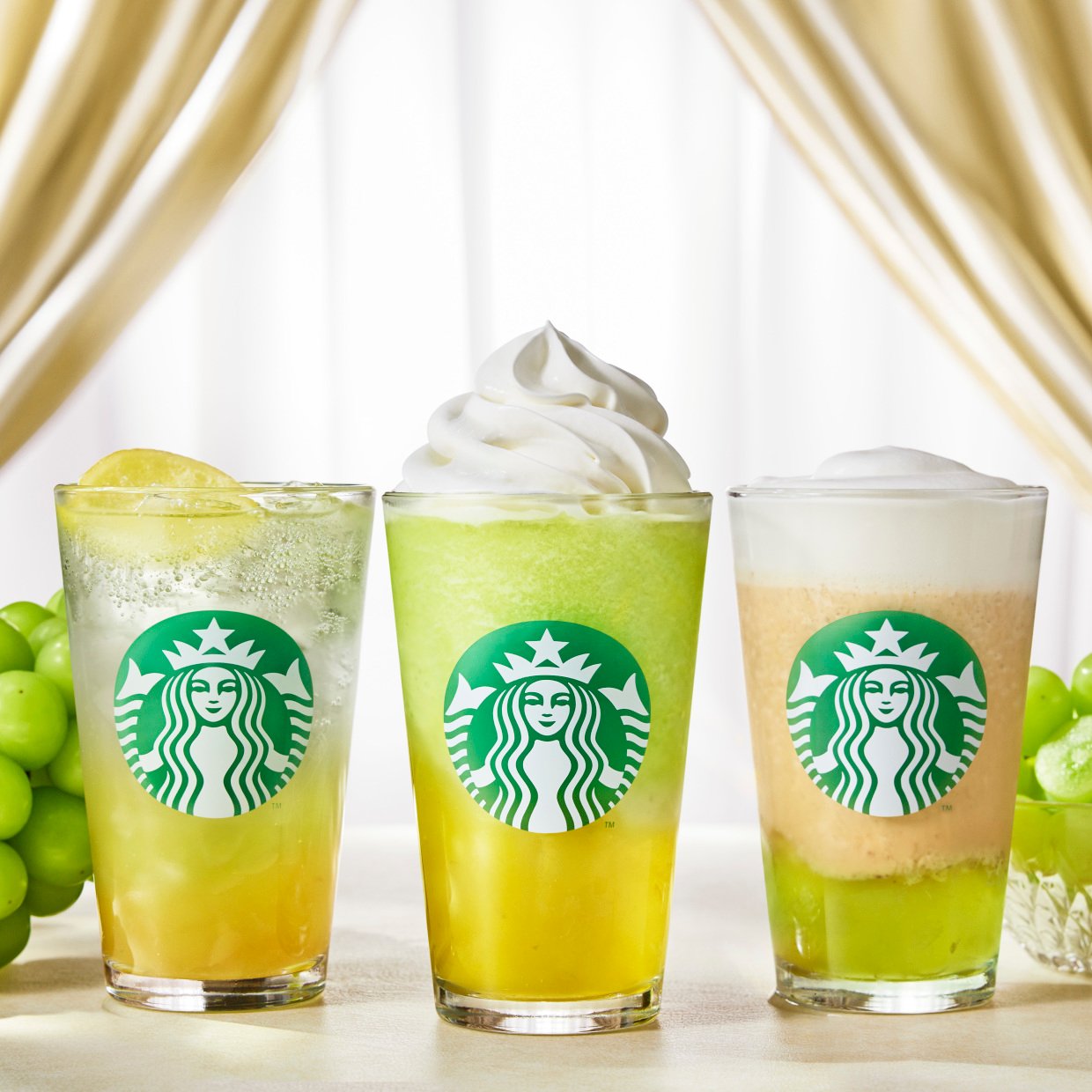  見逃せない！「3つの夏マスカット」を楽しむスターバックスサマー第3弾！あなたのお好みはどれ？ 