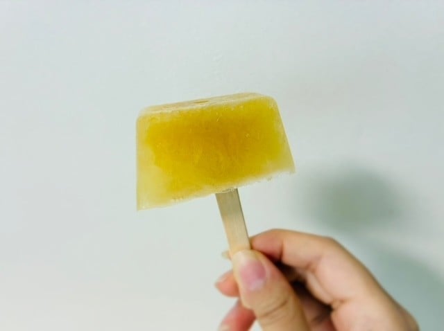 製氷皿とお好みのジュースでアイスキャンディーの完成!