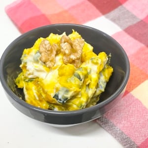 「かぼちゃ」は皮ごと食べて栄養チャージ！「くるみがアクセントになる」「お店のサラダみたい！」