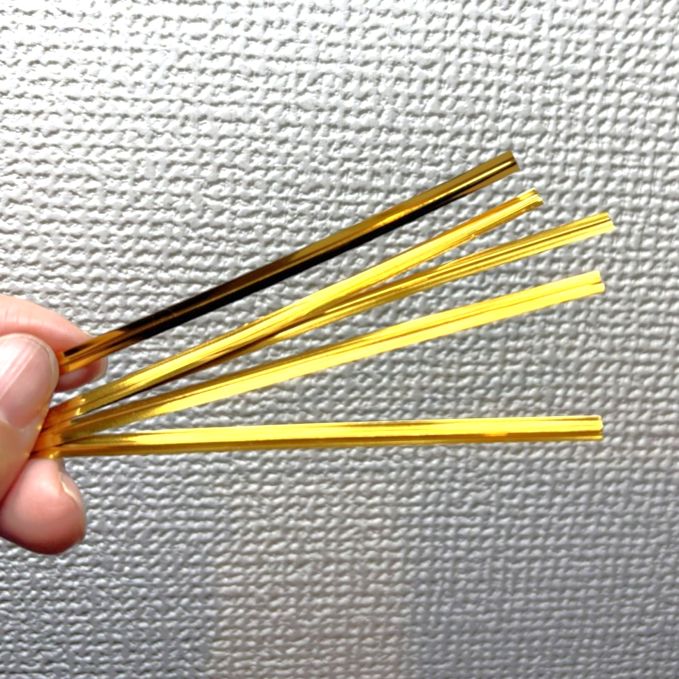  余りがちな「ビニタイ」を折り紙と組み合わせると…？「もう買わなくていい」「かわいい」 