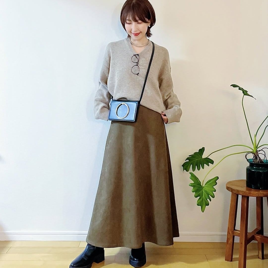  もう着膨れして見えない！大人のためのニットコーデ3選 