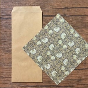 「茶封筒」と「柄入り折り紙」を組み合わせると…？「おしゃれ！」「誰かに渡したくなる」