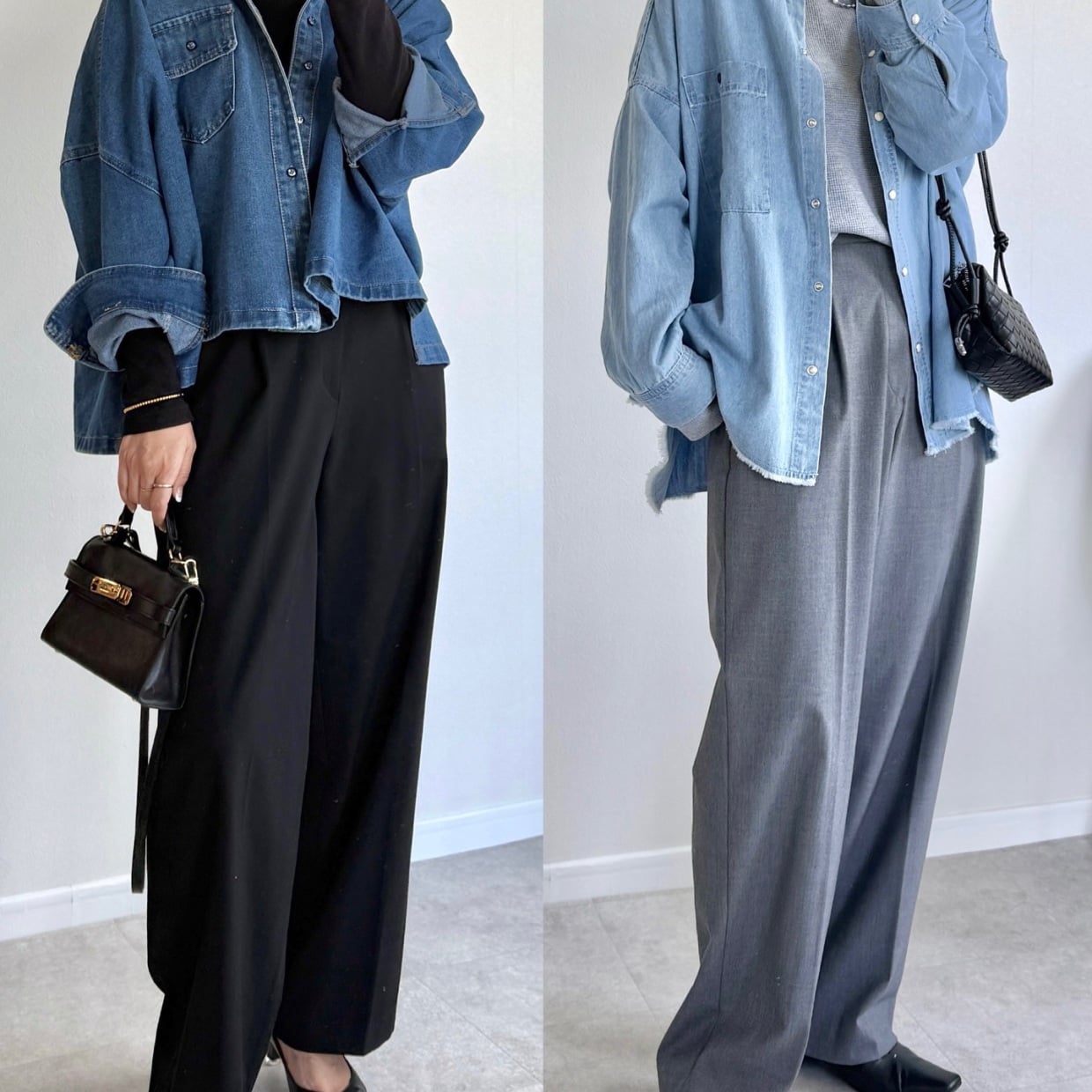 頑張ってないのにおしゃれ見え。40代ワイドパンツの冬コーデ術