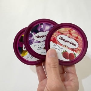 捨てたら後悔する。食べ終えた“ハーゲンダッツのふた”まさかの使い道「濡れなくていい」「取っておく！」