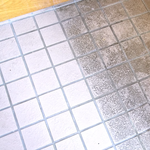 “洗剤なし”で黒ずみが落ちる。「玄関タイル」が笑っちゃうほど白くなる掃除テク「すごい！」「まじか」