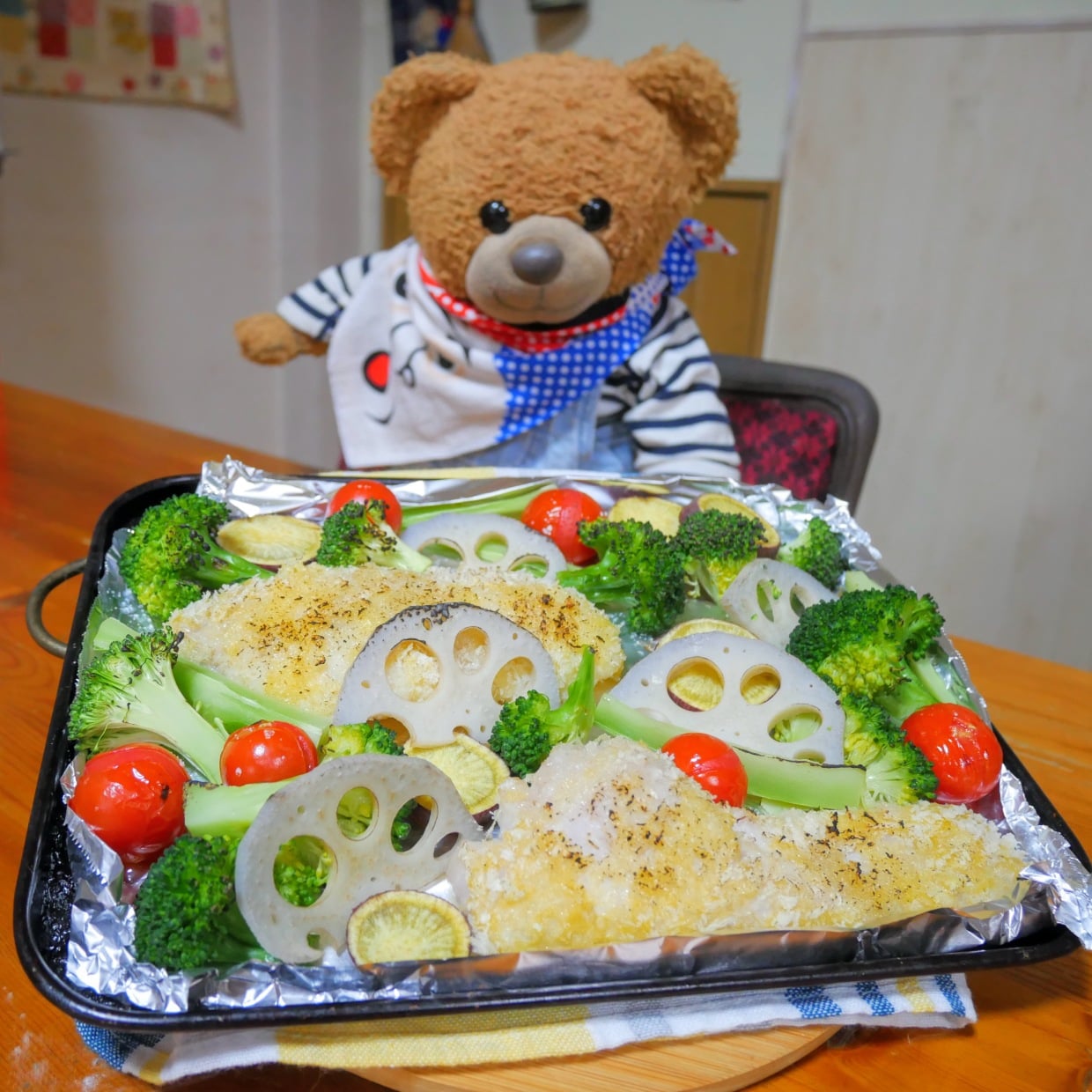  トースターで焼くだけ！くまくんが作る絶品“鱈のパン粉焼き”「めっちゃ見栄えがいい」 