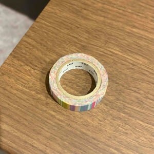 完成品が想定外過ぎるよ。余った「マスキングテープ」と輪ゴムを組み合わせる【便利な活用術】