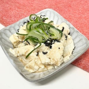 豆腐に“大さじ1”でOK。食物繊維とミネラルがとれる優秀食材