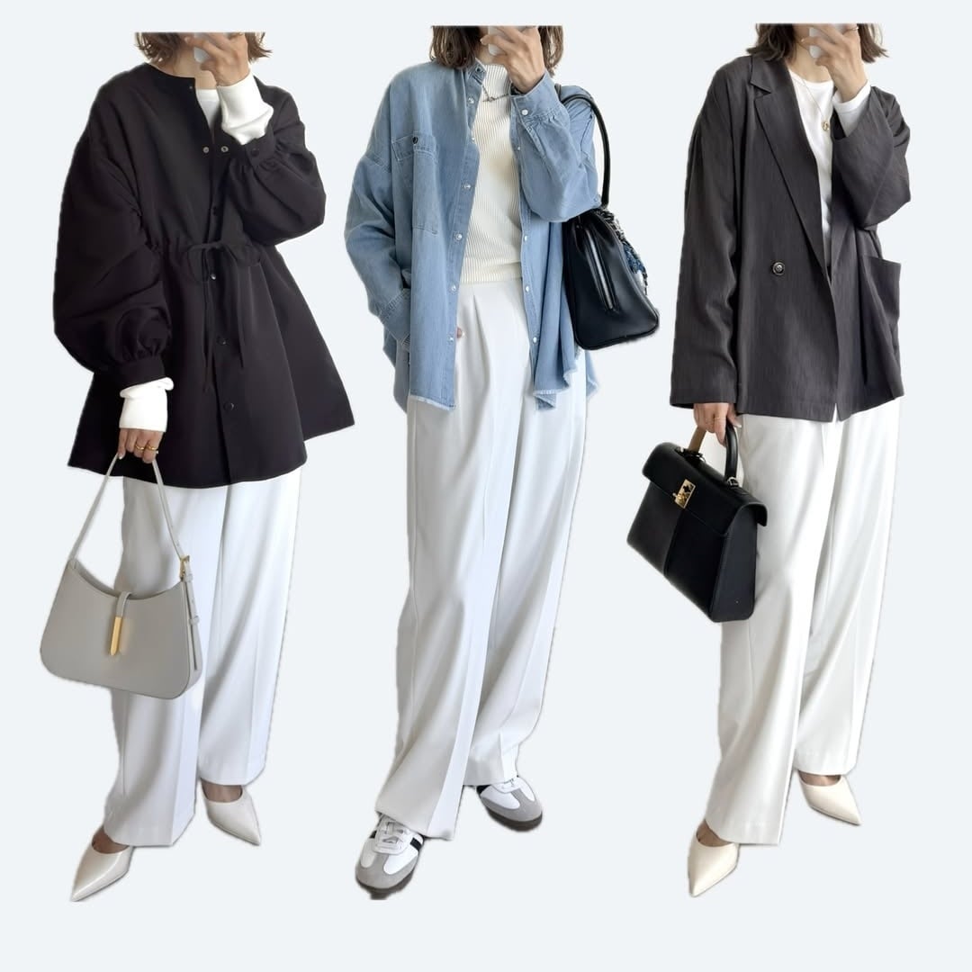  【UNIQLO】おしゃれな40代の「タックワイドパンツ」の最旬コーデ9選 