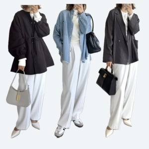 【UNIQLO】おしゃれな40代の「タックワイドパンツ」の最旬コーデ9選