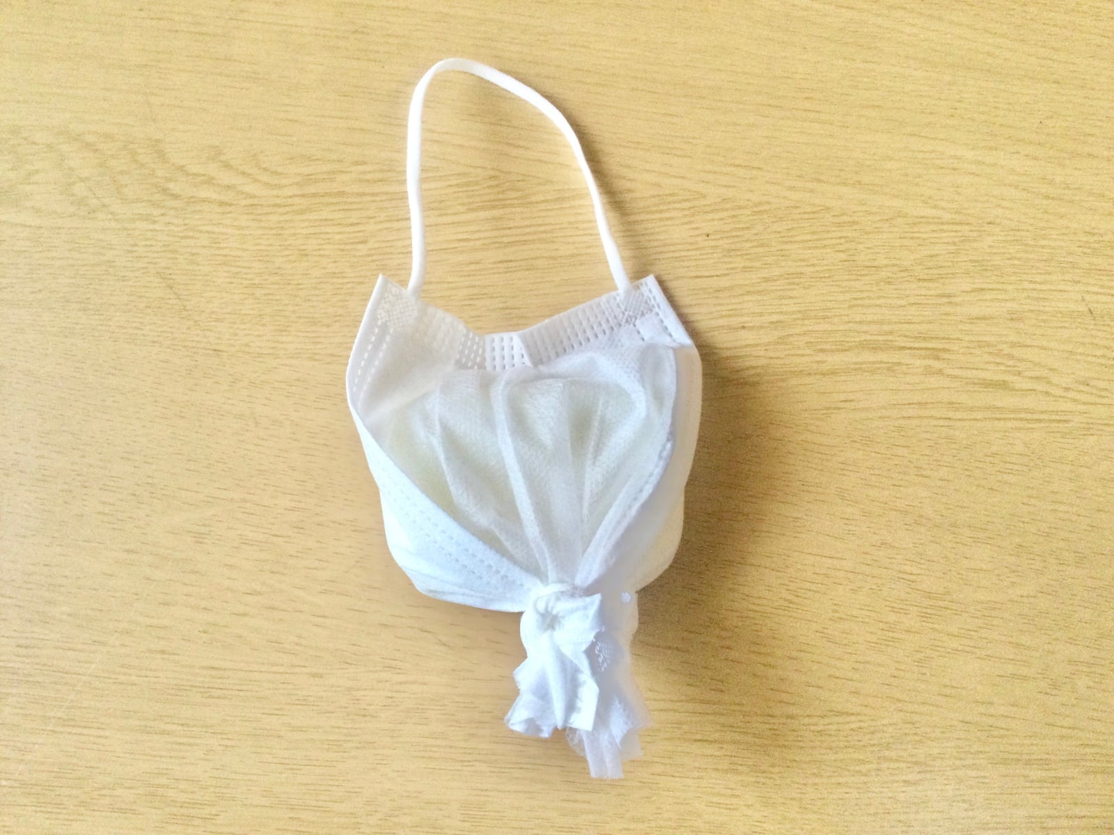 マスクに石けんを入れて「石けんネット」として利用できる！