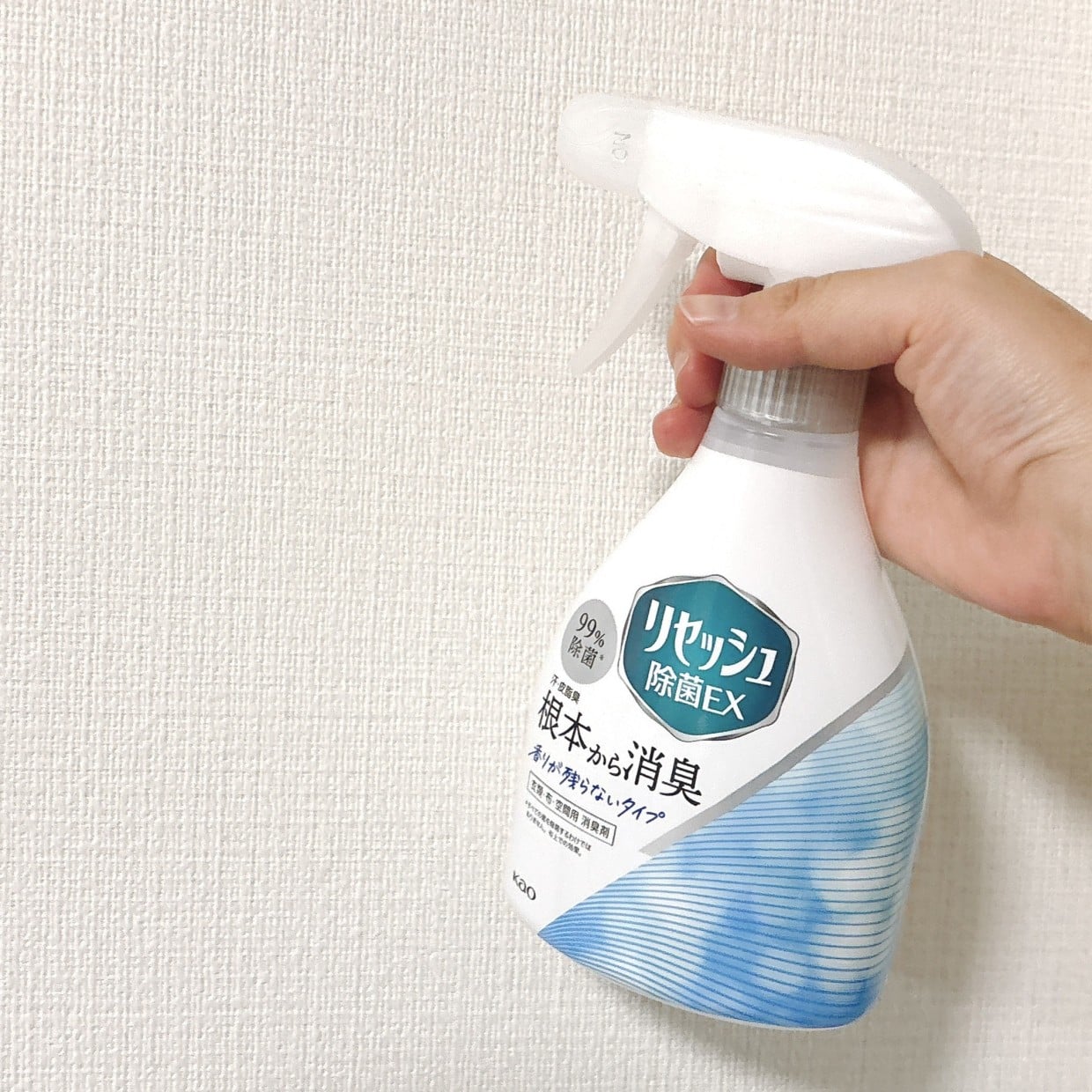  臭いが染みつきやすい「壁紙」に“リセッシュ”をひと吹き！2つの注意点があった「知らなかった」 