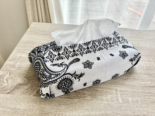 おしゃれなティッシュボックスカバーが完成！
