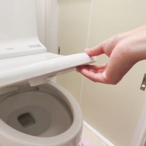便座を上げると黄ばみが…。"便座裏"や"内側の縁"など見落としやすい【トイレ掃除場所3つ】