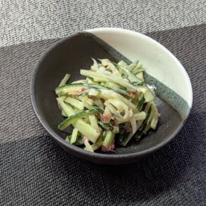 「さっぱりして夏に食べやすい」「隠し味が大人」3児の母が夏野菜で作る【きゅうりの梅マヨ和え】