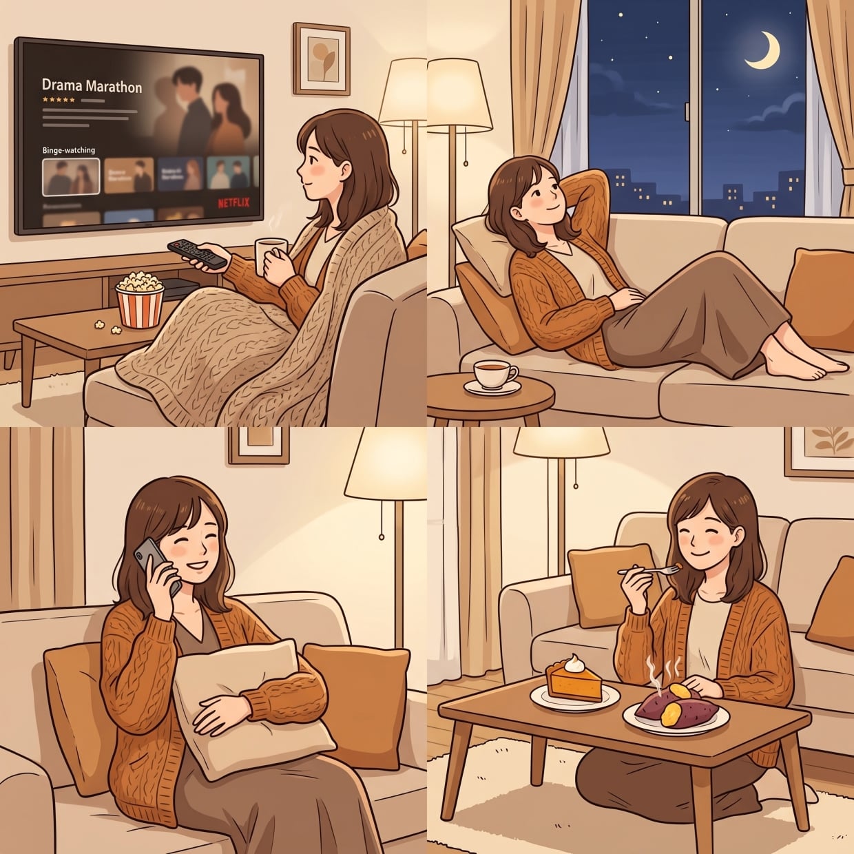  【心理テスト】秋の夜長、どう過ごしたいかでわかる。あなたが“本当に必要としている休息のかたち” 