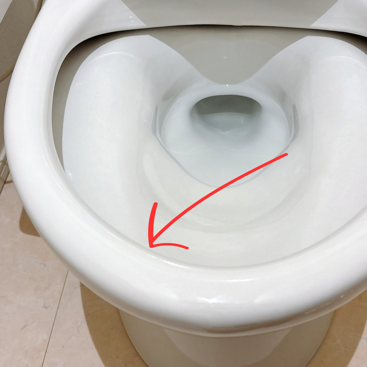  ゴミだと思ってた…。便器のふち裏汚れをごっそり落とす“画期的アイテム”「平たくつぶしてスルン」 