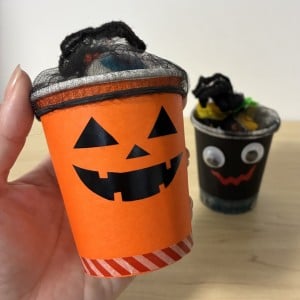 え!?紙コップと水切りネットには見えない！かんたん「ハロウィンラッピング」のつくりかた