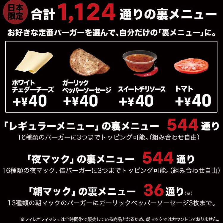 肉2倍チーズ2倍 マクドナルドの裏メニューで夢が広がりまくりな件